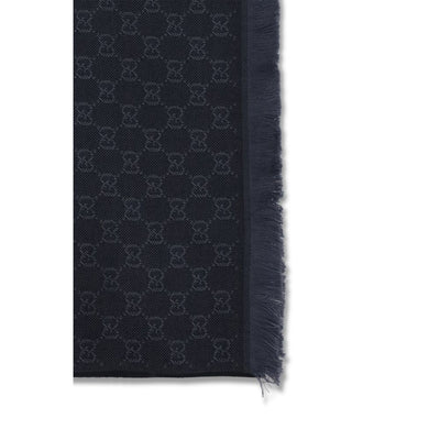 Gucci Black Wool Scarf