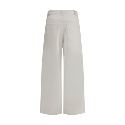 Agolde White Cotton Jeans Denim