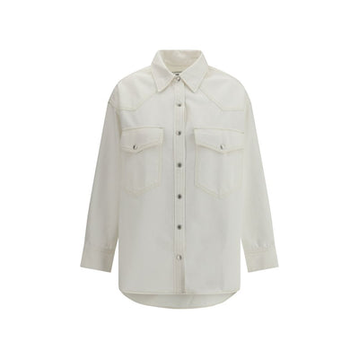 Agolde White Denim Shirt