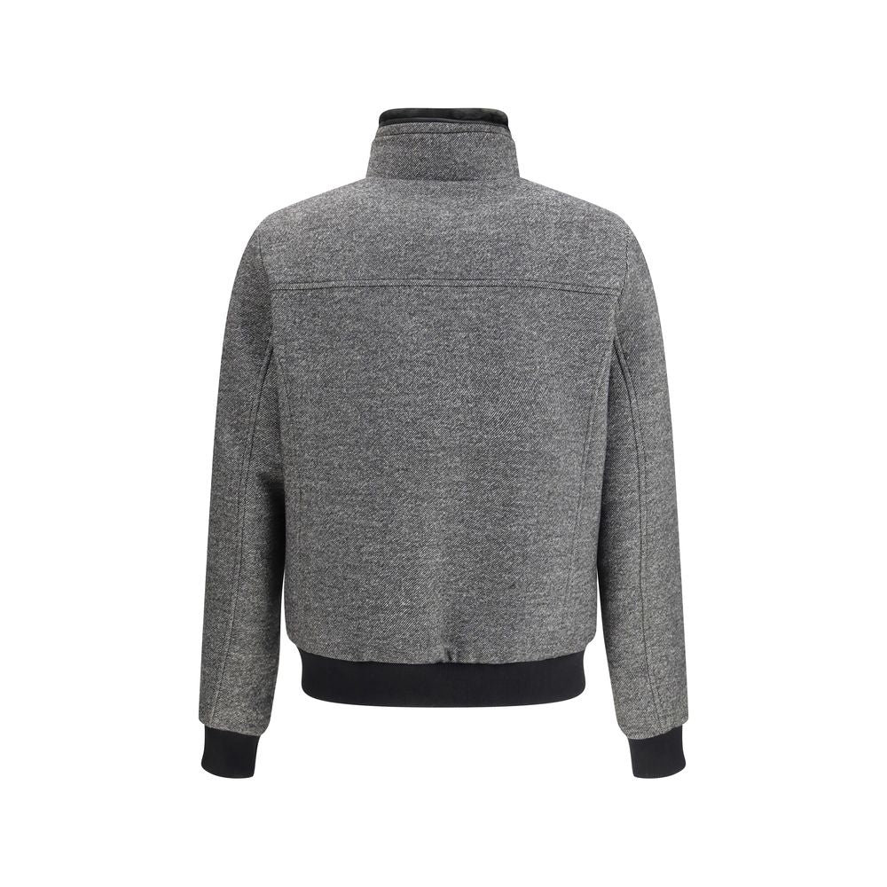 MooRER Gray Cashmere Bomber