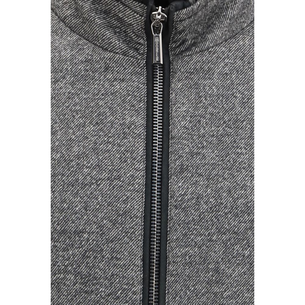 MooRER Gray Cashmere Bomber