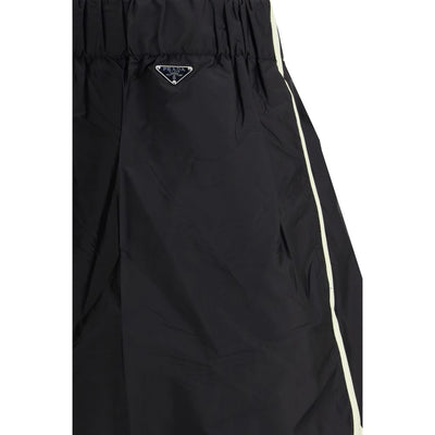 Prada Black Recycled Polyamide Bermuda Shorts
