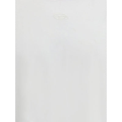 Diesel White Cotton T-Shirt