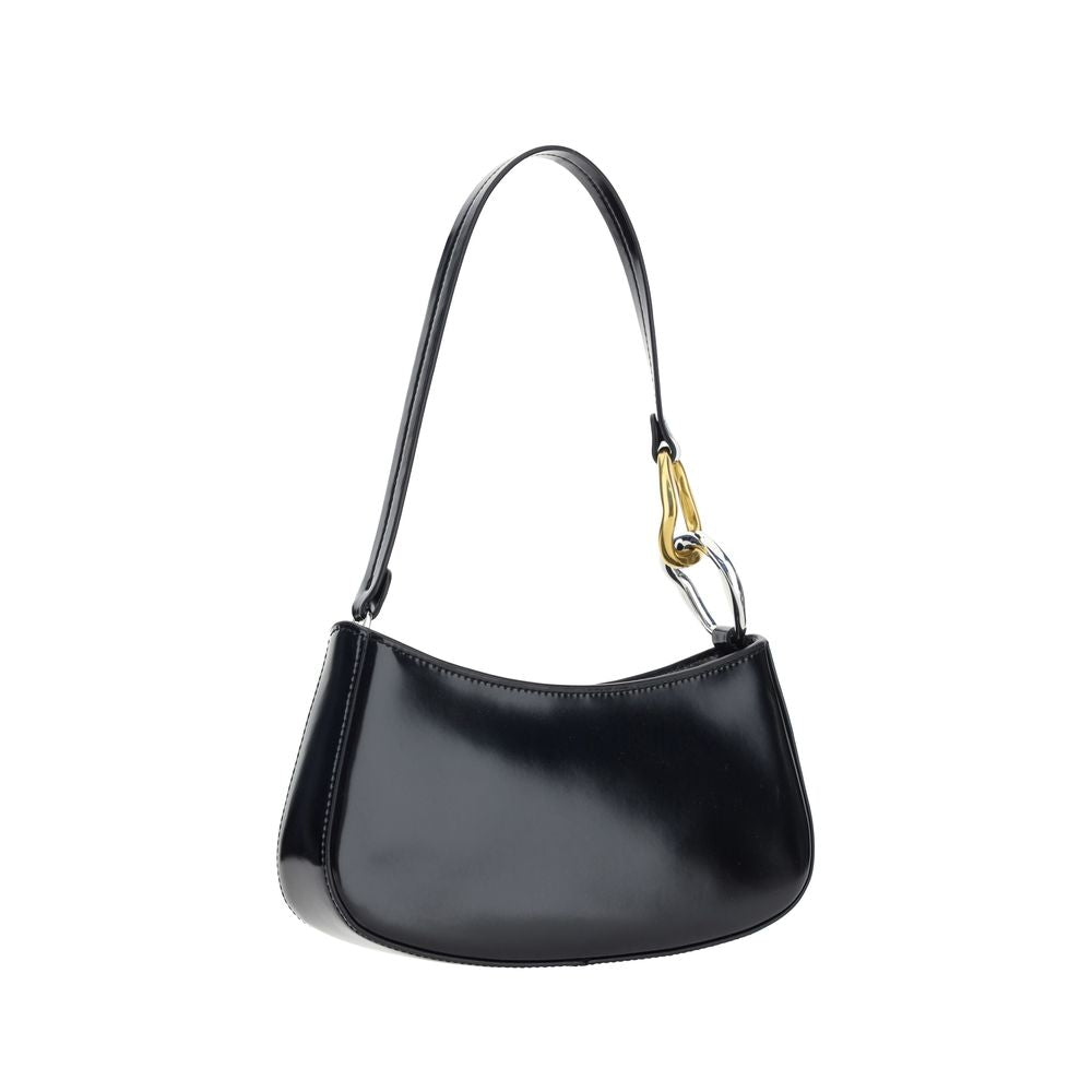 Staud Black Calf Leather Bos Taurus Shoulder Bag