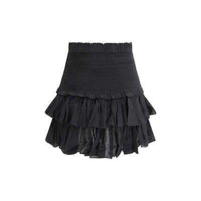 Marant Etoile Black Cotton Mini Skirt