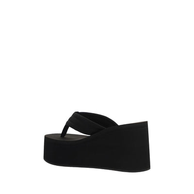 Coperni Black Polyamide Platform Sandals