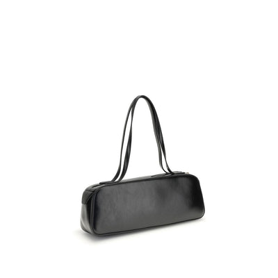Khaite Black Calf Leather Bos Taurus Shoulder Bag