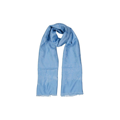 Lanvin Blue Silk Scarf