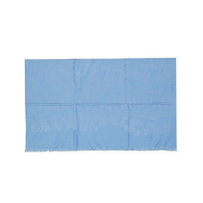Lanvin Blue Silk Scarf