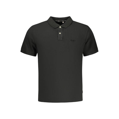 Pepe Jeans Black Cotton Men's Polo Shirt