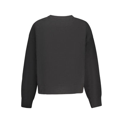 Pepe Jeans Black Cotton Women Sweatshirt