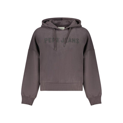 Pepe Jeans Black Cotton Sweatshirt