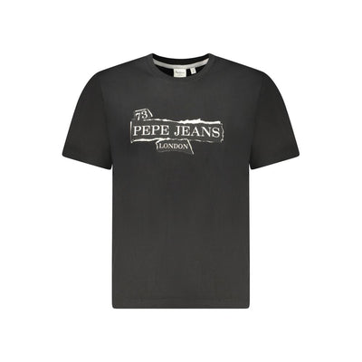 Pepe Jeans Black Cotton Men's T-Shirt