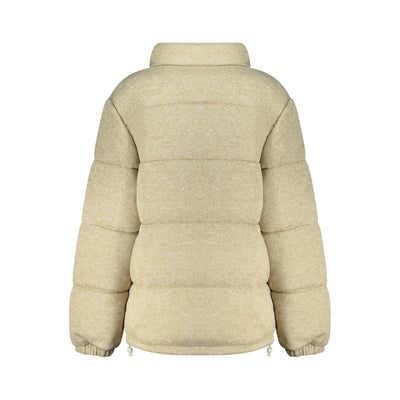Guess Jeans Beige Polyester Coat