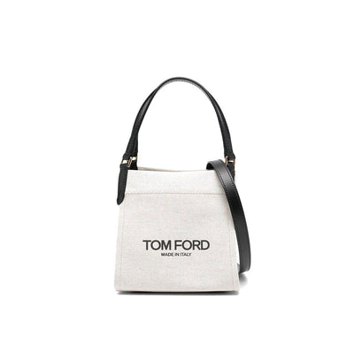 Tom Ford Beige Canvas Tote Bag