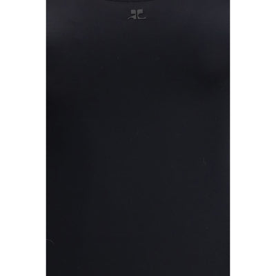 Courrèges Black Elastane One-Piece Swimsuit