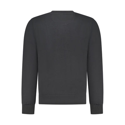 North Sails Black Cotton Men Sweatshirt