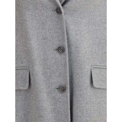 Ermanno Scervino Gray Wool Coat
