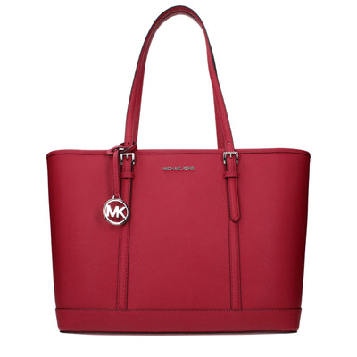 Michael Kors Red Leather Shoulder Bag