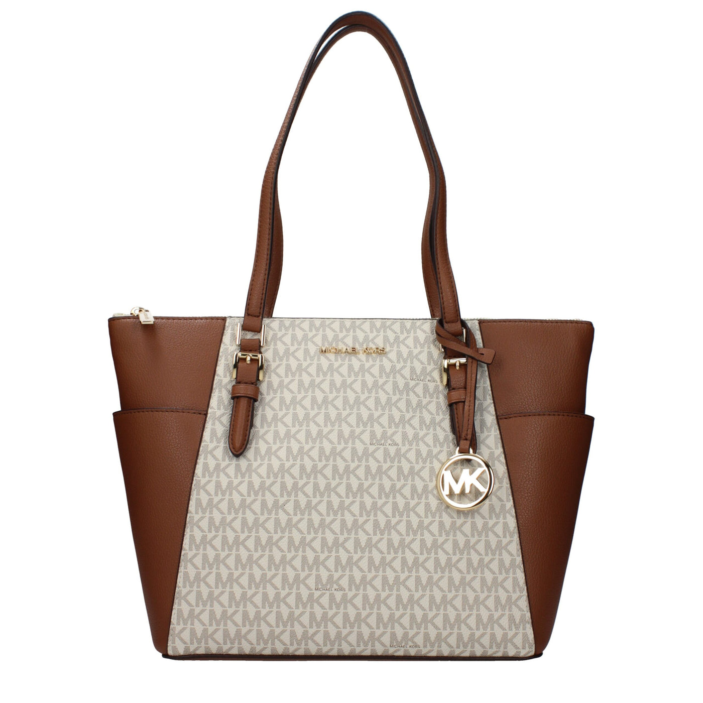 Michael Kors Beige Leather Shoulder Bag