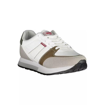 Carrera White Polyester Athletic Sneakers