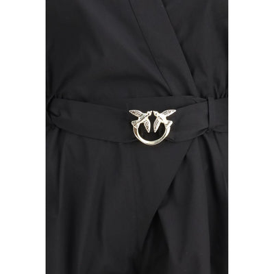 PINKO Black Cotton Jumpsuit