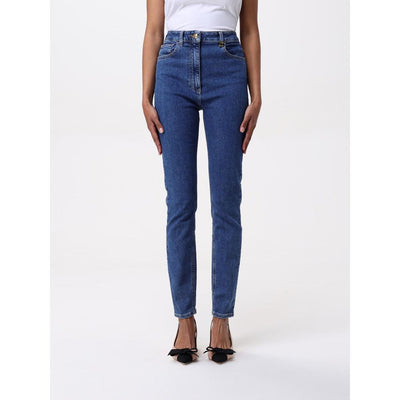 Elisabetta Franchi Blue Denim High-Waisted Jean