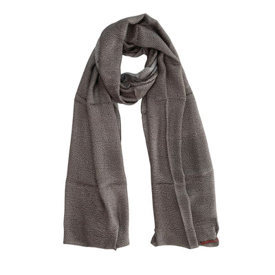 Borbonese Grey Modal Women Scarf