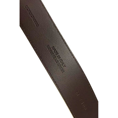 Borbonese White Leather Men Belt