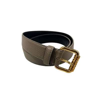 Borbonese Grey Leather Women Belt