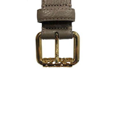 Borbonese Grey Leather Women Belt