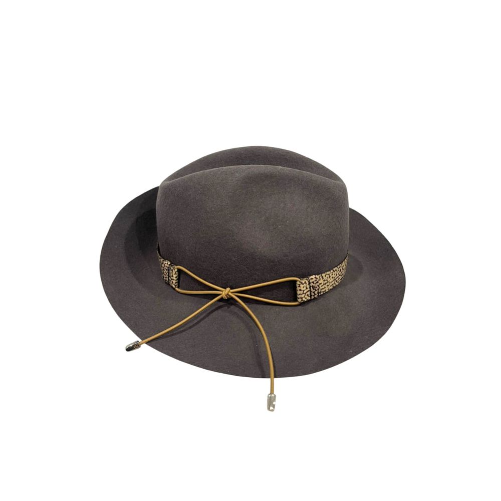 Borbonese Grey Wool Women Hat