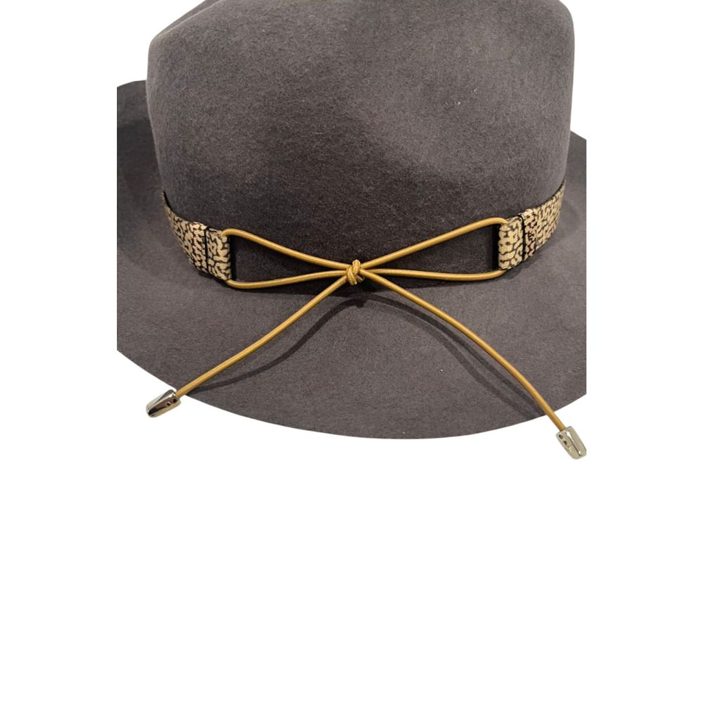Borbonese Grey Wool Women Hat