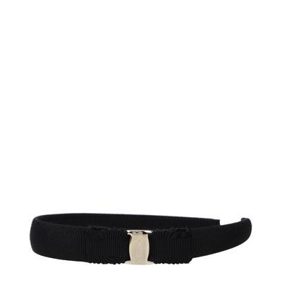 Salvatore Ferragamo Black Cotton Headband