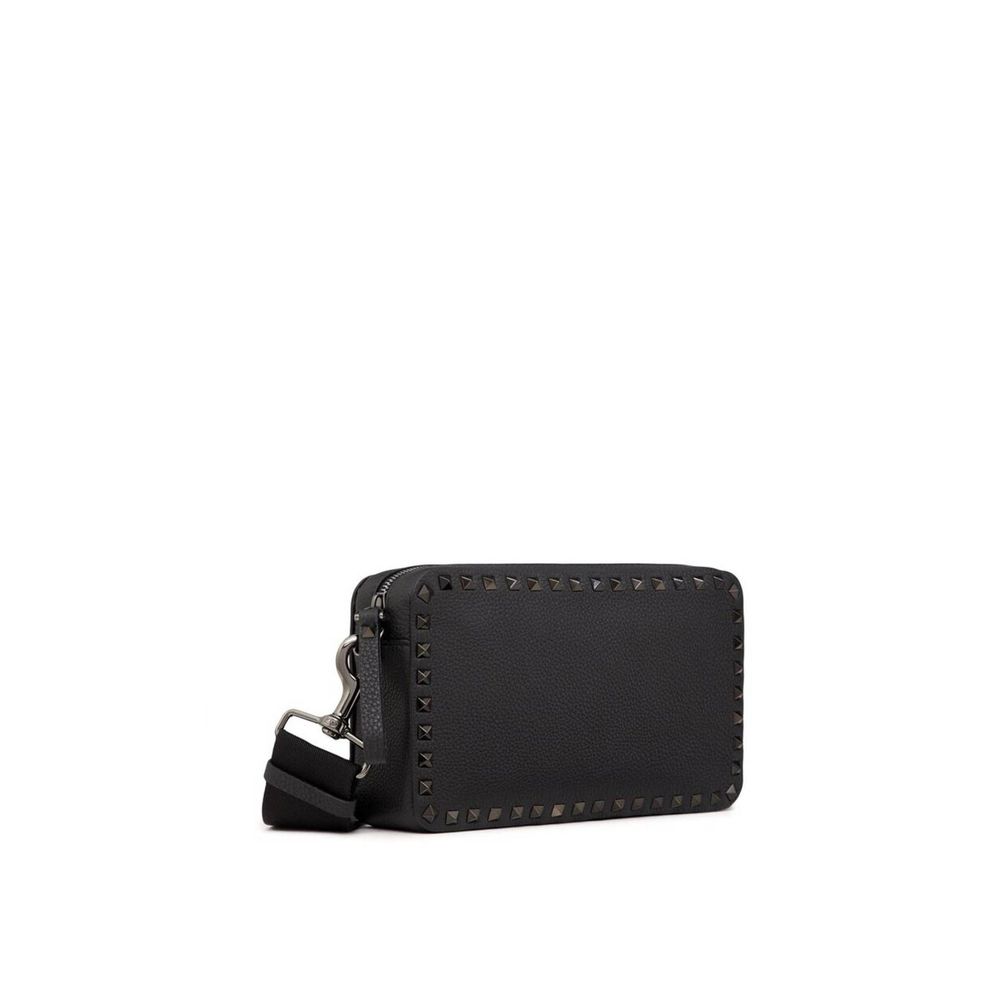 Valentino Garavani Black Calfskin Shoulder Bag