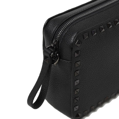 Valentino Garavani Black Calfskin Shoulder Bag