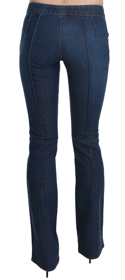 Just Cavalli Blauwe Lage Taille Boot Cut Denim Broek Jeans