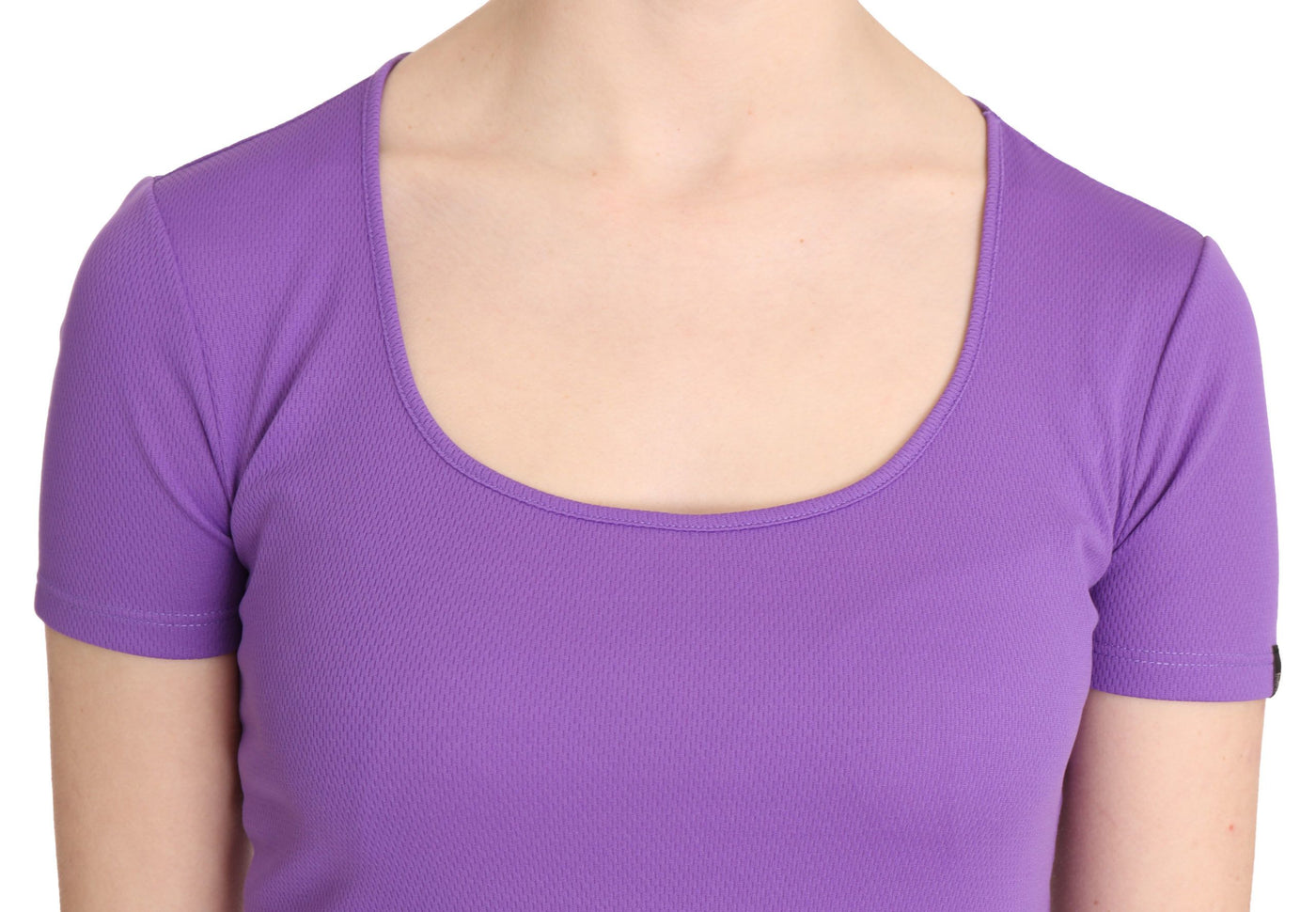 Chemisier à manches courtes violet GF Ferre 100 % polyester