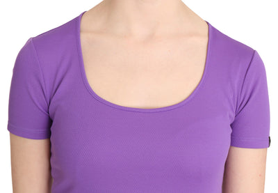 Chemisier à manches courtes violet GF Ferre 100 % polyester