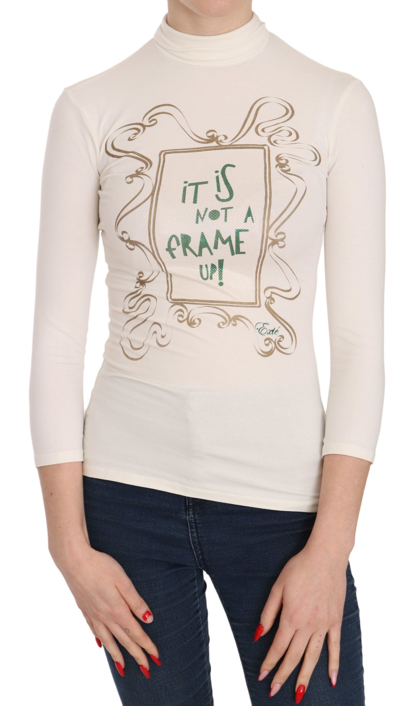 Exte ronde hals It Is Not A Frame Up! print blouse