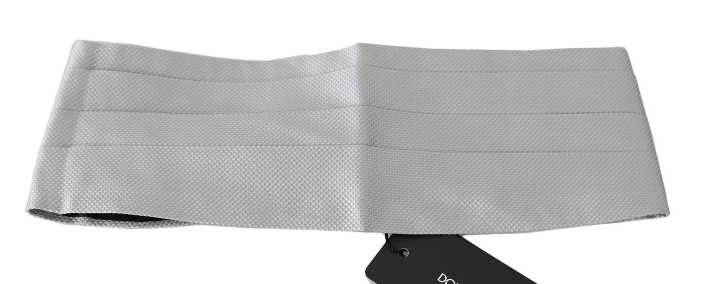 Ceinture homme grise Dolce &amp; Gabbana 100 % soie
