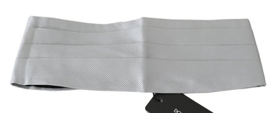 Ceinture homme grise Dolce &amp; Gabbana 100 % soie