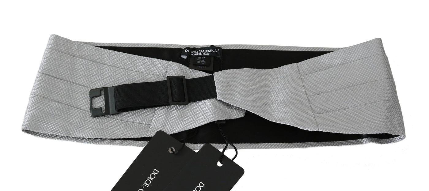 Ceinture homme grise Dolce &amp; Gabbana 100 % soie