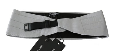 Ceinture homme grise Dolce &amp; Gabbana 100 % soie