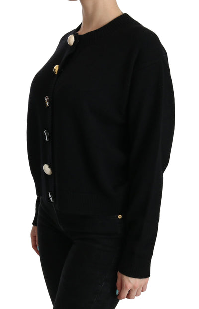 Pull cardigan noir à boutons Dolce &amp; Gabbana