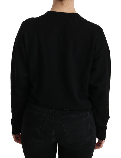 Pull cardigan noir à boutons Dolce &amp; Gabbana