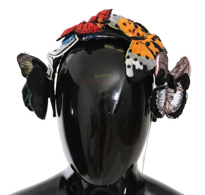 Dolce &amp; Gabbana Tiara Floral Butterfly Sequin Diadeem Hoofdband