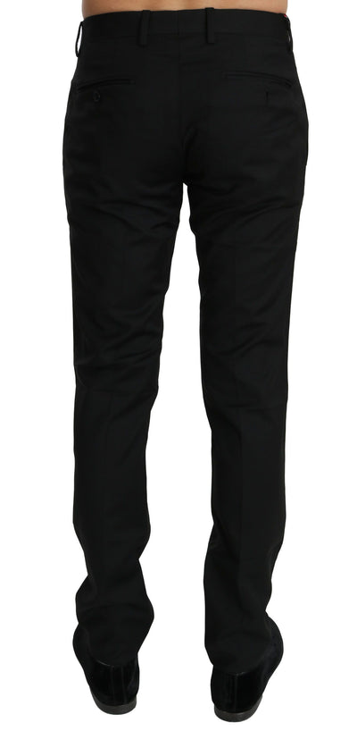 Dolce &amp; Gabbana Zwarte Formele Broek Heren Wollen Broek