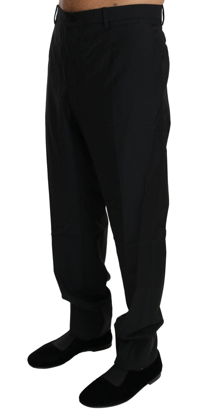 Dolce &amp; Gabbana Zwarte Formele Broek Heren Wollen Broek