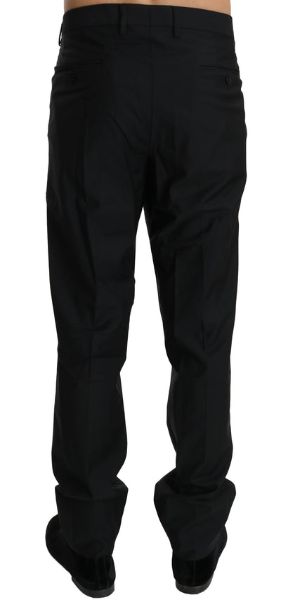 Dolce &amp; Gabbana Zwarte Formele Broek Heren Wollen Broek
